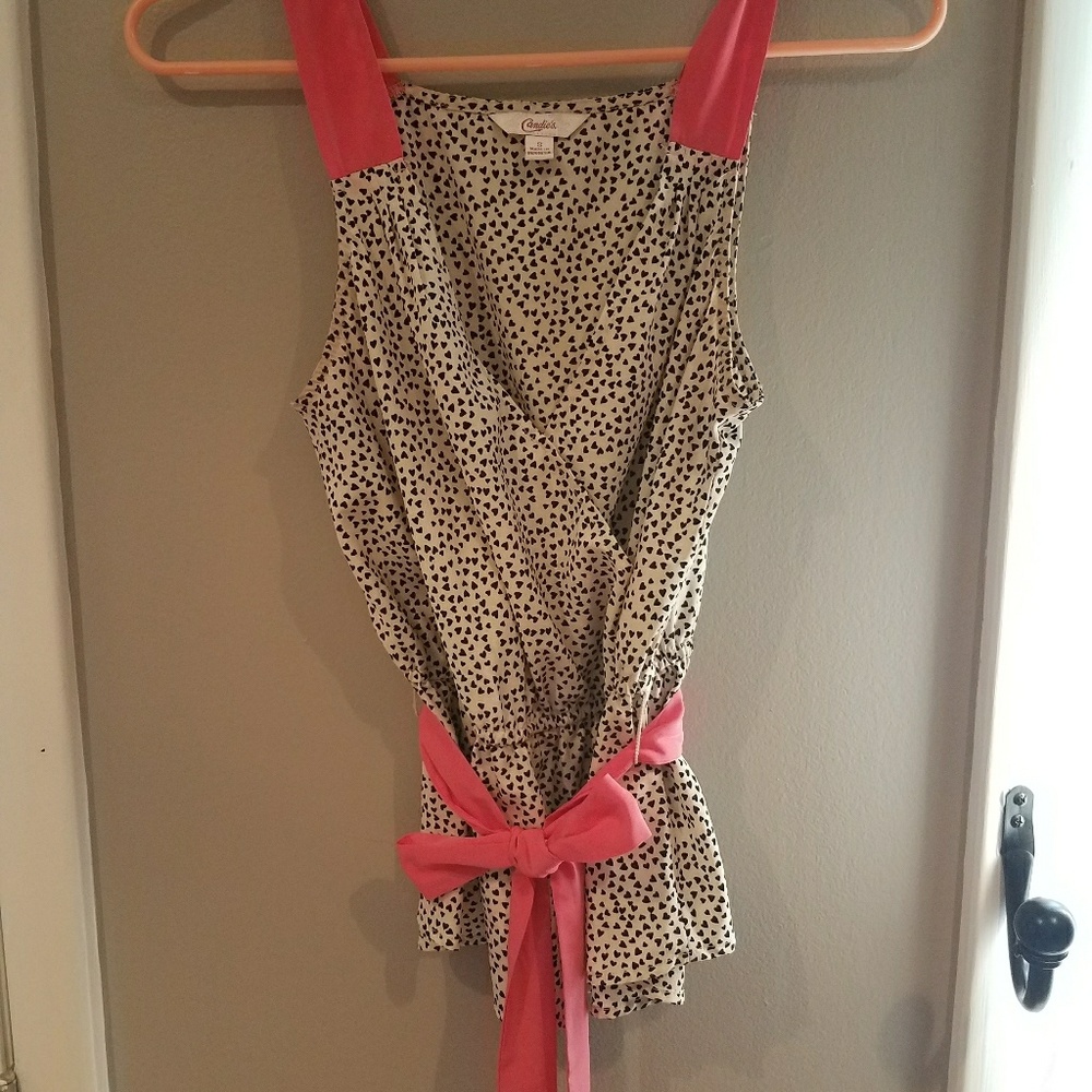 Candies Heart Print Tank - Picture 5 of 6